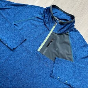 Little Donkey Andy Shirt Mens 2XL (XXL)  Long Sleeve 1/4 Zip Running Thumb Holes